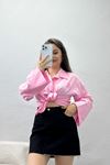 Çiçek Detaylı Gömlek Pembe - 70431.1289.