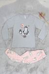 6-14 Yaş Baskılı Çocuk Pijama Takımı Grisomon - 40101.1931.