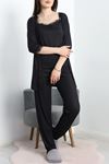 Pegasus Üçlü Pijama Takımı Siyah1 - 70044.1048.