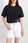Baskılı Oversize Tişört Siyah - 70652.1872.