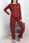 Pegasus Alt Üst Aynı Pijama Takımı Kırmızıekose - 50749.1048.