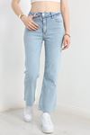 Bol Paça Kot Pantolon Açıkmavi - 31138.1184.