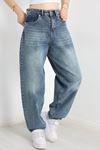 Tokalı Baggy Kot Pantolon Mavitint - 31159.2059.