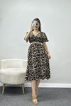 Dokuma Crop Etek Takım Leopar - 40585.701.