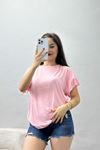 Kolları Fırfırlı Bluz Pembe - 20772.599.