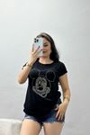 Taş İşlemeli Viskon Bluz Siyah - 70650.599.