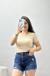 Fitilli V Yaka Body Bej - 70536.1388.