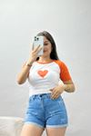Reglan Kol Likralı Kompak Penye Turuncu - 90996.1878.