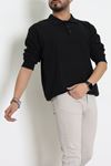 Polo Yaka Selanik Erkek Sweat Siyah - 70863.1567.