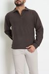 Polo Yaka Selanik Erkek Sweat Kahve - 70863.1567.