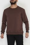 3 İplik Şardonsuz Erkek Sweat Kahve - 42617.1878.