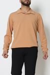 Zra Krep Polo Yaka Erkek Sweat Camel - 42186.1937.