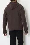 Selanik Kumaş Kapşonlu Erkek Sweat Açık Kahve