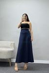 Scuba Kumaş Çan Etek Lacivert - 51231.1567.