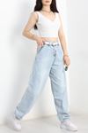 Baggy Kot Pantolon Açıkmavi - 31160.2059.