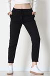 Gabardin Beli Lastikli Pantolon Siyah - 51249.1347.