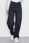 Kadın Baggy Kot Pantolon Lacivert