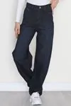 Kadın Baggy Kot Pantolon Lacivert