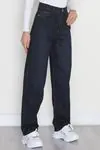 Kadın Baggy Kot Pantolon Lacivert