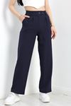 Bel Lastikli Palazzo Pantolon Lacivert - 30388.1397.