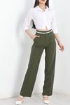 Tek Pile Ekstraforlu Palazzo Pantolon Mint - 50054.1920.