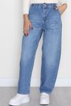 Yan Cepli Baggy Kot Pantolon Mavi - 31503.1184.
