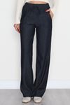 Kırışık Efektli Tensel Pantolon Koyumavi1 - 42439.1431.
