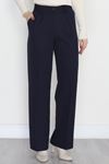 Tek Düğme Palazzo Pantolon Lacivert - 90022.1397.