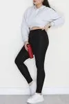 Kadın Büyük Beden Tayt Siyah