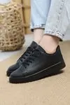 Kadın Kalın Taban Günlük Ayakkabı Siyah