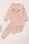 6-9 Yaş Şardonlu Yumoş Kumaş Takım Pudra - 6264361.1576.