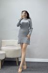 Triko Elbise Gri - 1907.1247.