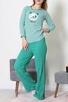 Kaşkorse Pijama Takımı Yeşil - 52141.1567.