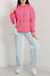 3 İplik Kapşonlu Sweat Koyupembe - 20074.1878.