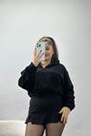 Peluş Sweat Siyah - 31256.1872.