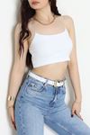 İp Askılı Crop Büstiyer Atlet Beyaz - 20544.200.