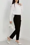 Kadın Terikoton Oversize Gömlek Beyaz Model TV-34057