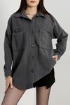 Çift Cep Kaşe Gömlek Antrasit - 20258.1775.