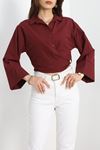 Bağlamalı Gömlek Bordo - 30925.1949.