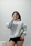 3 İplik Kapşonlu Nakışlı Sweat Gripembe - 42219.1878.