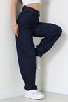 Kadın Baggy Kot Pantolon Koyu Lacivert