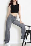 Kadın Palazzo Kot Pantolon Füme Model TV-76956