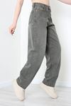 Kadın Baggy Kot Pantolon Açıkhaki