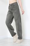 Kadın Baggy Kot Pantolon Açıkhaki