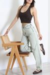 Kadın Baggy Kot Pantolon Açıkbuzmavi