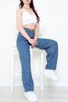 Kadın Baggy Kot Pantolon Mavi Model TV-82621