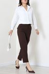 Kadın Oversize Poplin Gömlek Kırıkbeyaz