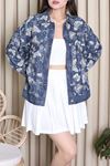 Kadın Özel Tasarım İthal Denim Ceket Lacivert