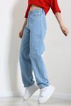 Kadın Baggy Kot Pantolon Mavi Model TV-86178