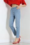 Kadın Mom Kot Pantolon Ortamavi Model TV-91900
